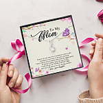 Daughter To My Mom I Know It's Not Easy for A Woman to Raise a Girl Alluring Beauty Necklace