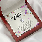 Daughter To My Mom I Know It's Not Easy for A Woman to Raise a Girl Alluring Beauty Necklace