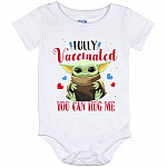 Baby Fully Vaccinated, White, Baby Onesie - 12 Month