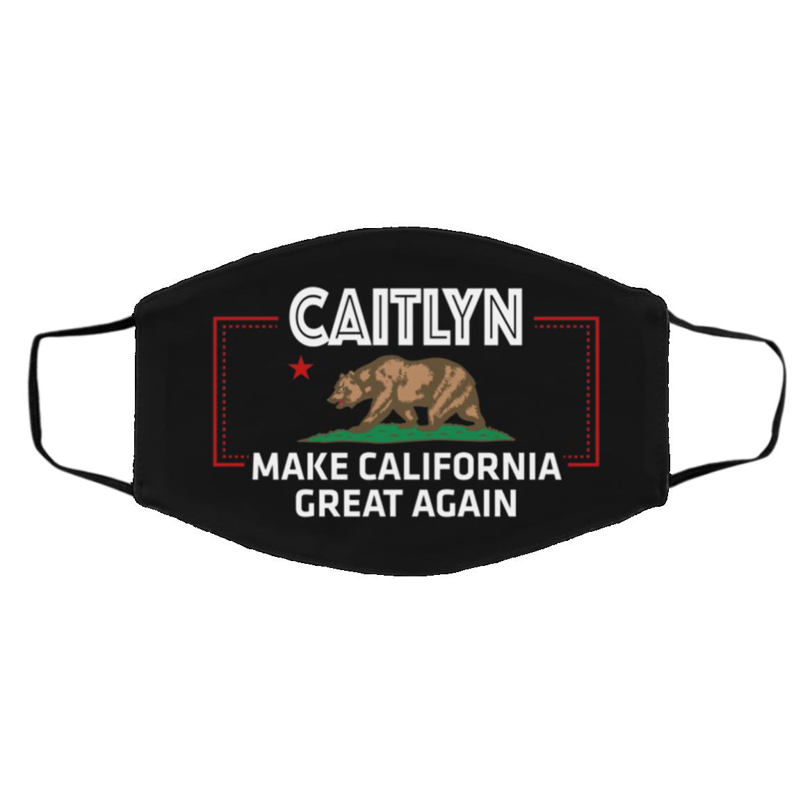 12VT. UU TIEN Caitlyn MCGA mask, Black, Cloth Face Cover – Medium/Large