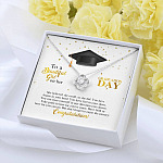 To A Beautiful Girl On Her Graduation Day She Believed She Could So She Did Love Knot Necklace