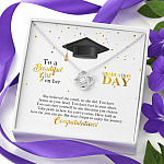 To A Beautiful Girl On Her Graduation Day She Believed She Could So She Did Love Knot Necklace