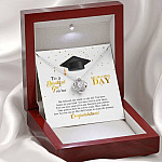 To A Beautiful Girl On Her Graduation Day She Believed She Could So She Did Love Knot Necklace