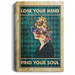 lose mind, White, 0.75'' Framed Canvas