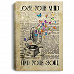 lose your mind, White, 0.75'' Framed Canvas