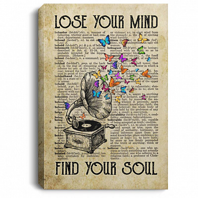 lose your mind, White, 0.75'' Framed Canvas