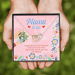 Mama to Be Gift Congratulations for Your New Baby Interlocking Heart Pendant Necklace