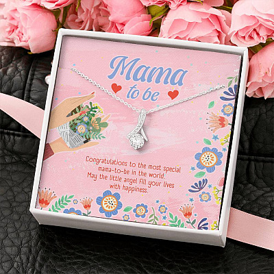 Mama to Be Gift Congratulations for Your New Baby Alluring Beauty Necklace