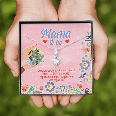 Mama to Be Gift Congratulations for Your New Baby Alluring Beauty Necklace