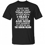Foot Shirt, Black, Unisex T-Shirt Foot Shirt, Black, Unisex T-Shirt