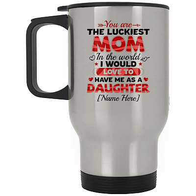 14 oz. Silver Travel Mug