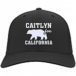 Caitlyn For California Twill Cap, Black, Twill Cap