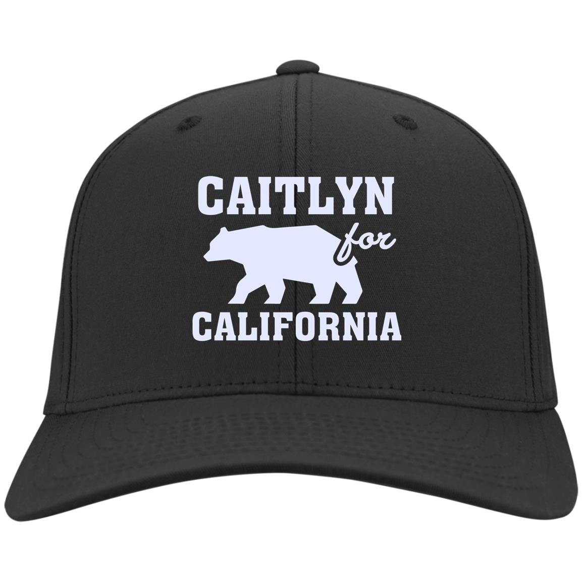 Caitlyn For California Twill Cap, Black, Twill Cap