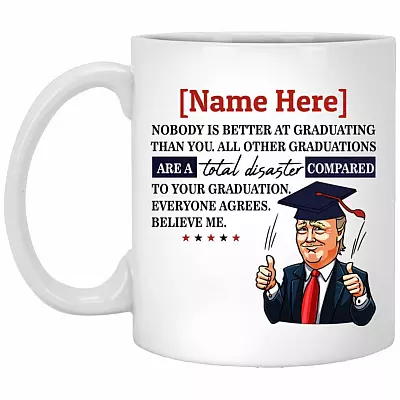 Personalized Trump Mug, White, 11 oz. White Mug