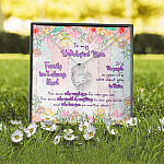 To My Unbiological Mom Family Isn't Always Blood Forever Love Pendant Necklace