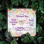 To My Unbiological Mom Family Isn't Always Blood Interlocking Hearts Pendant Necklace