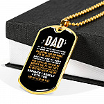 Dad My Little Eyes Are Watching You Are My Hero Father's Day Dog Tag Pendant Necklace - Father's Day Gift