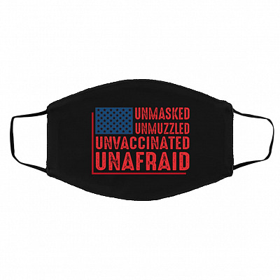 unmask mask, Black, Cloth Face Cover – Medium/Large