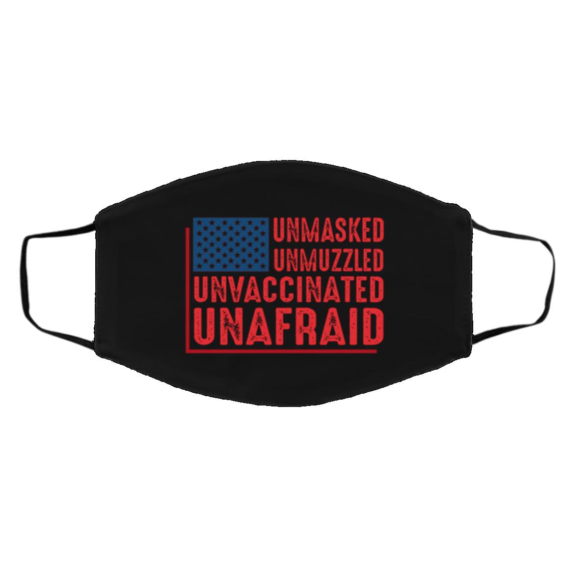 unmask mask, Black, Cloth Face Cover – Medium/Large