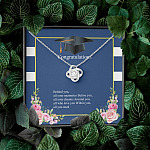 Behind You All Your Memories Love Knot Pendant Necklace - Graduation Necklace - Class Of 2021 Necklace