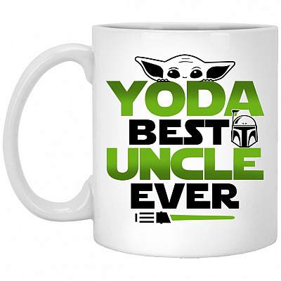 YODA MUG, White, 11 oz. White Mug