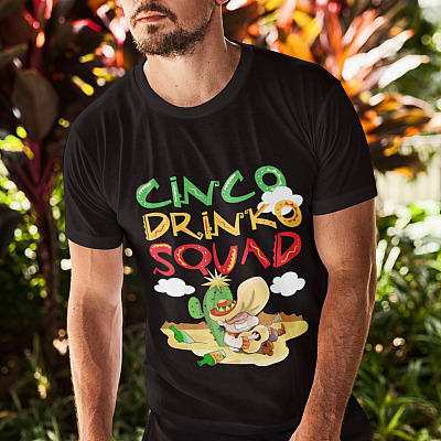 Alternative view of Cinco Drin-ko Squad T-Shirt