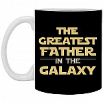The Greatest Father MUG, Black, 11 oz. White Mug