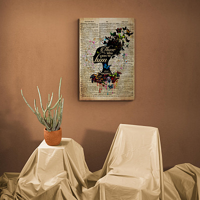 Alternative view of Those Who Look to Him Are Radiant Wrapped Framed Canvas Prints - Unframed Poster - Home Decor Wall Art