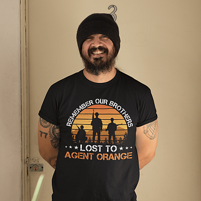 Alternative view of Remember Our Brothers Lost to Agent Orange Vietnam Veteran T-Shirt