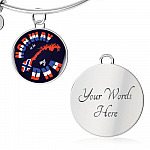 Norway Is In My DNA Luxury Circle Pendant Necklace - Bangle - Norway Lover Gifts Norway Is In My DNA Luxury Circle Pendant Necklace - Bangle - Norway Lover Gifts