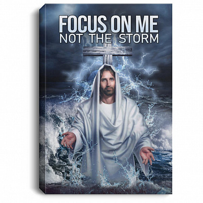 focus, White, 0.75'' Framed Canvas