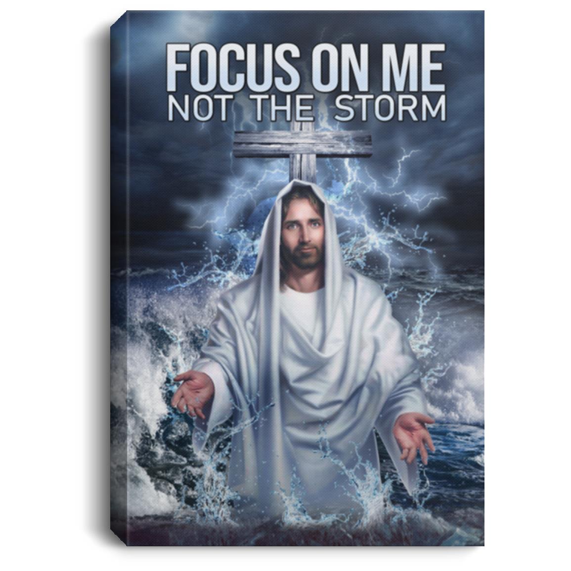 focus, White, 0.75'' Framed Canvas