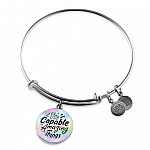 You Are Capable of Amazing Things Circle Pendant Necklace