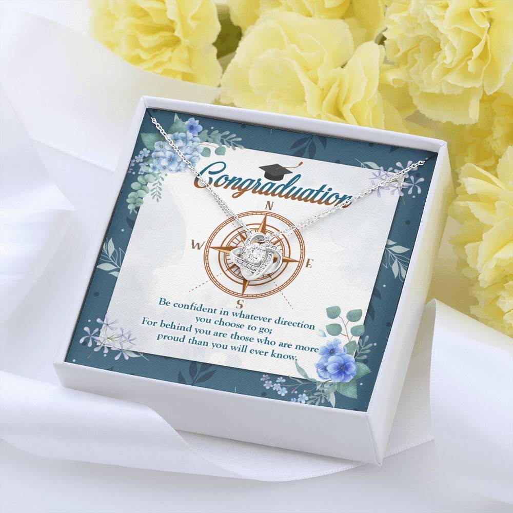 Graduation Compass Class Of 2021 Gift - Be Confident In Whatever Direction You Choose Love Knot Necklaces Graduation Compass Class Of 2021 Gift - Be Confident In Whatever Direction You Choose Love Knot Necklaces