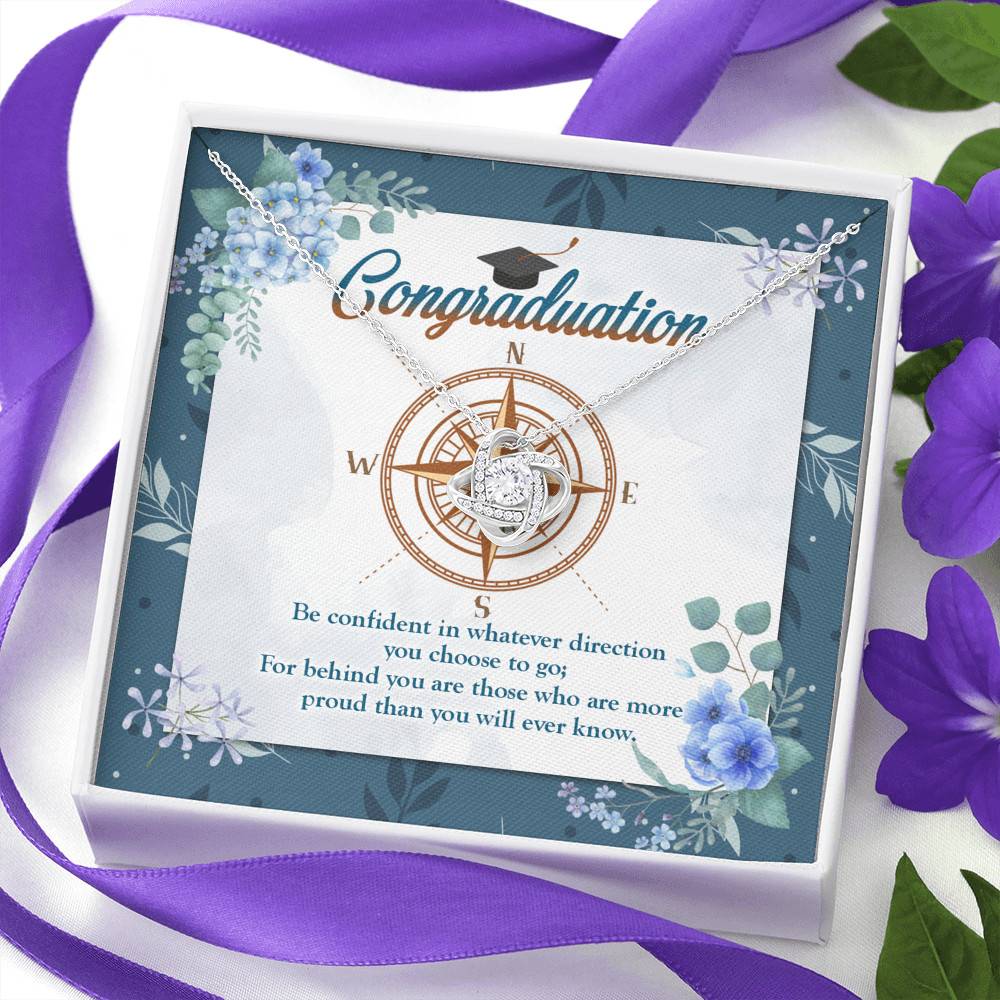 Graduation Compass Class Of 2021 Gift - Be Confident In Whatever Direction You Choose Love Knot Necklaces Graduation Compass Class Of 2021 Gift - Be Confident In Whatever Direction You Choose Love Knot Necklaces