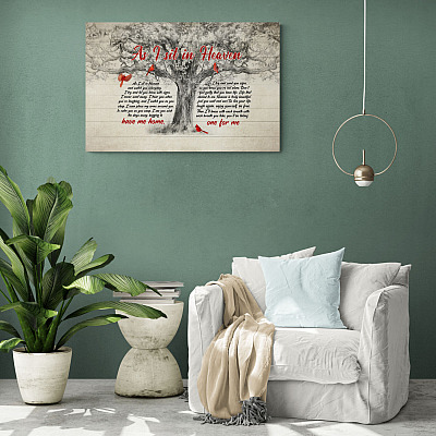 Alternative view of As I Sit In Heaven Cardinal Gallery Wrapped Framed Canvas Prints - Unframed Poster - Home Decor Wall Art