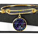 Way Maker Miracle Worker Promise Keeper Light in the Darkness My God That Is Who You Are Circle Pendant Necklace