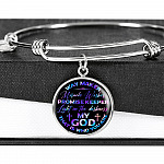 Way Maker Miracle Worker Promise Keeper Light in the Darkness My God That Is Who You Are Circle Pendant Necklace