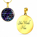 Way Maker Miracle Worker Promise Keeper Light in the Darkness My God That Is Who You Are Circle Pendant Necklace