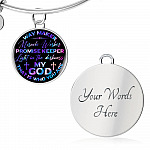 Way Maker Miracle Worker Promise Keeper Light in the Darkness My God That Is Who You Are Circle Pendant Necklace