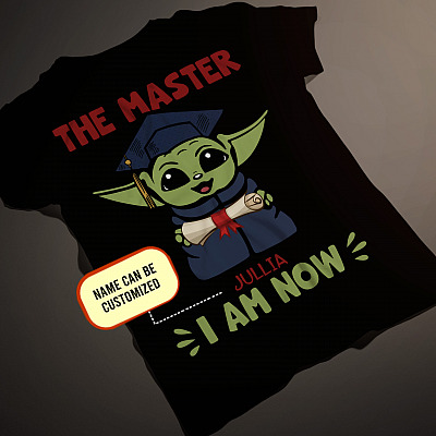Alternative view of Personalized The Master I am Now T-Shirt