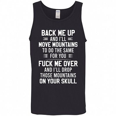 Back Me up Tank, Black, Unisex Tank Top
