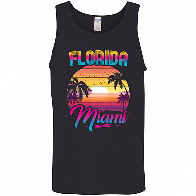 florida tank, Black, Unisex Tank Top