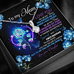 Daughter To My Mom I Love You For All The Times You Picked Me Up Alluring Beauty Necklace