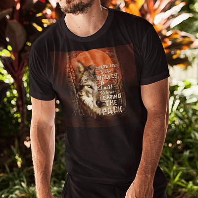 Alternative view of Throw Me To The Wolves And I Will Return Leading The Pack T-Shirt