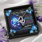 Daughter To My Mom I Love You For All The Times You Picked Me Up Double Hearts Pendant Necklace