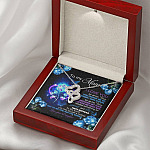 Daughter To My Mom I Love You For All The Times You Picked Me Up Double Hearts Pendant Necklace