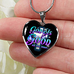 God Is Good All The Time Heart Pendant Necklace - Christian Jewelry Gift For Women God Is Good All The Time Heart Pendant Necklace - Christian Jewelry Gift For Women