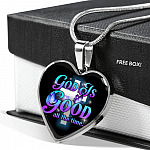 God Is Good All The Time Heart Pendant Necklace - Christian Jewelry Gift For Women God Is Good All The Time Heart Pendant Necklace - Christian Jewelry Gift For Women