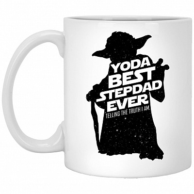 step dad, White, 11 oz. White Mug